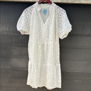 CeCe Women’s White Lace Mini Dress Sz 1X Wedding/Event Dress